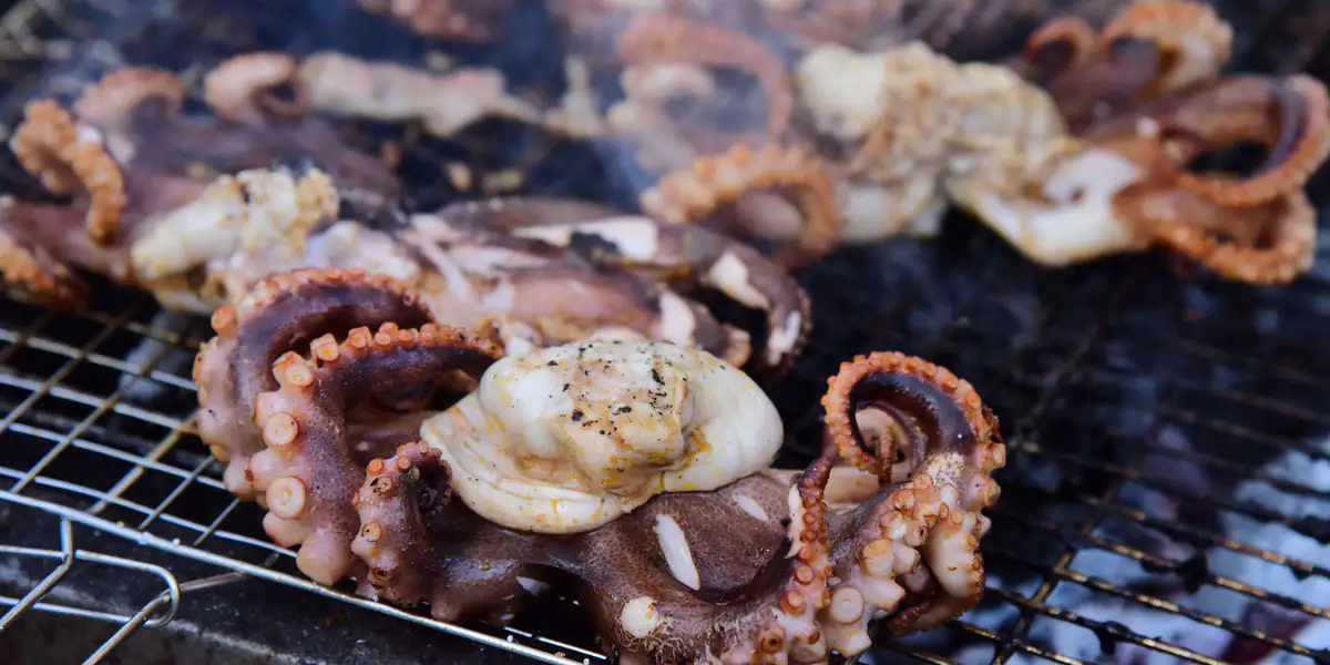 Poulpe grillé